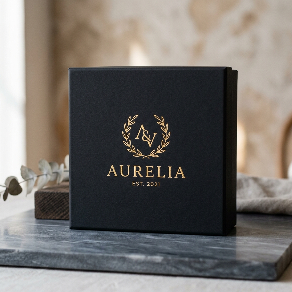Rigid Box — Gold Foil Stamp